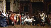 Jean Leon Gerome Louis XIV and Moliere oil painting artist